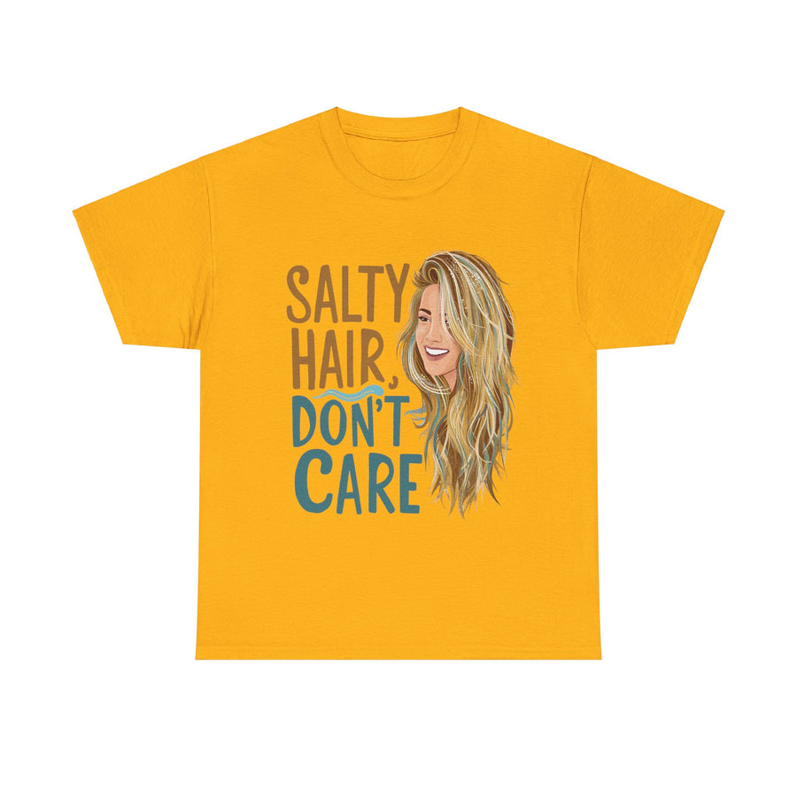 Gildan Salty Hair Unisex Heavy Printed Short Sleeve Cotton Tee