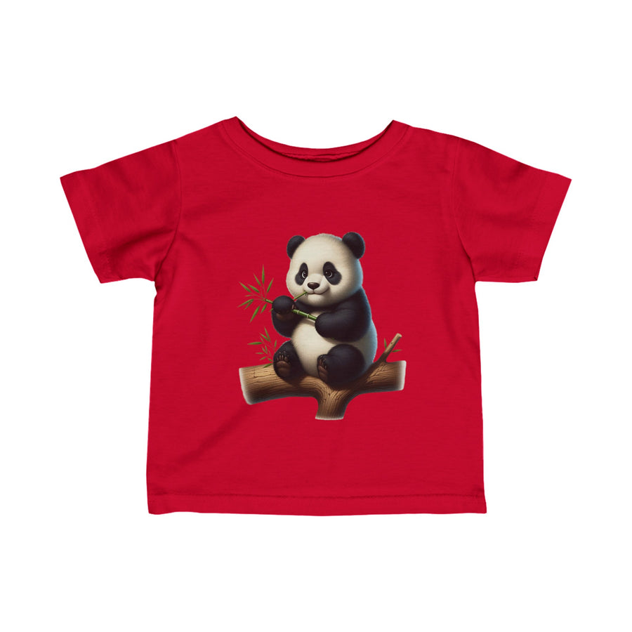 Infant Fine Jersey  Panda Printed Tee