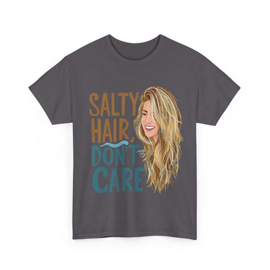 Gildan Salty Hair Unisex Heavy Printed Short Sleeve Cotton Tee