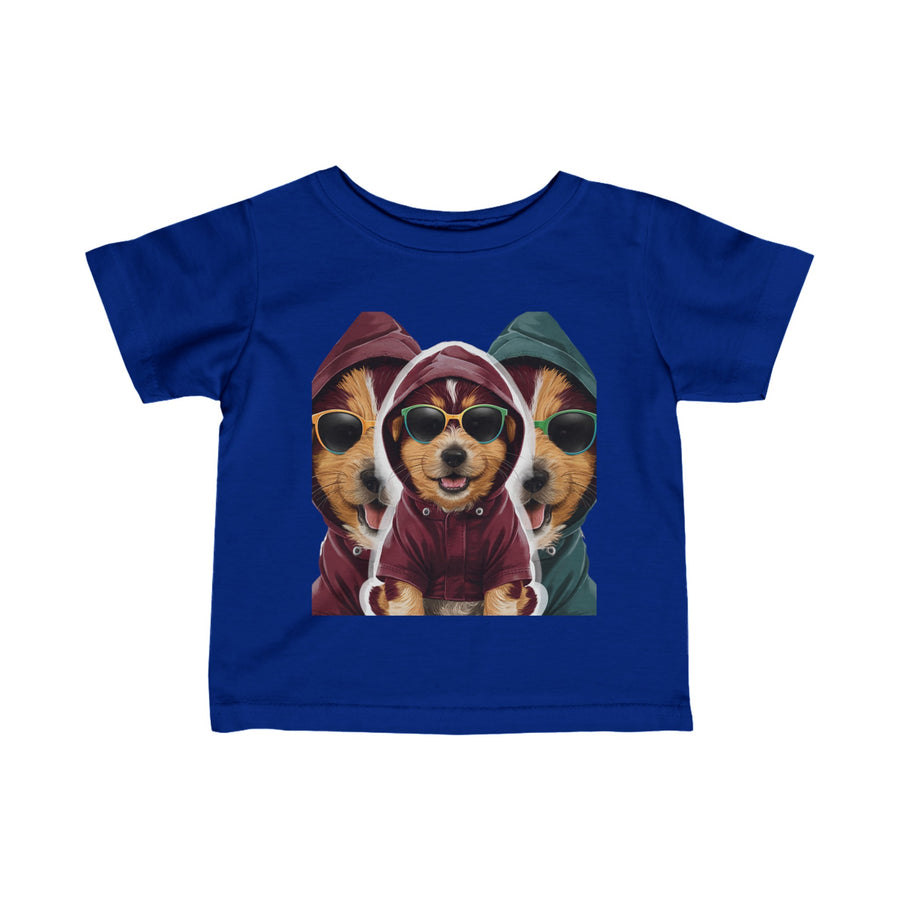 Infant Fine Jersey 3H Puppy Printed Tee