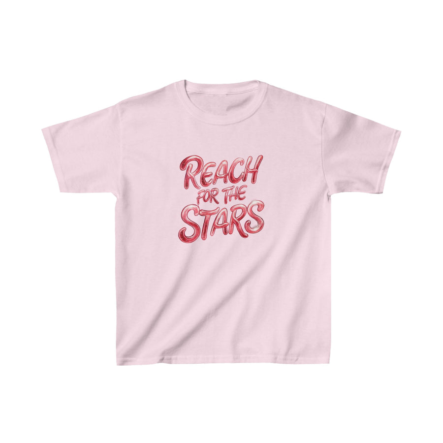 Kids Heavy Cotton Short Sleeve Reach for the Stars Printed Tee