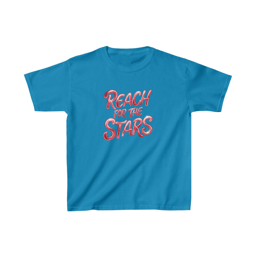 Kids Heavy Cotton Short Sleeve Reach for the Stars Printed Tee