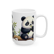 Panda Printed Ceramic Mug, (11oz, 15oz)