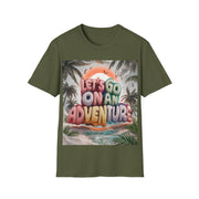 Unisex Adventure  Soft Style Printed Crew Neck T-Shirt