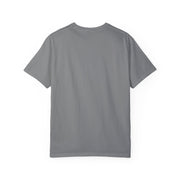 Garment-Dyed Crew Neck Chest Print T-shirt