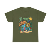 Gildan Tropical State  Unisex Heavy Printed Short Sleeve Cotton Tee