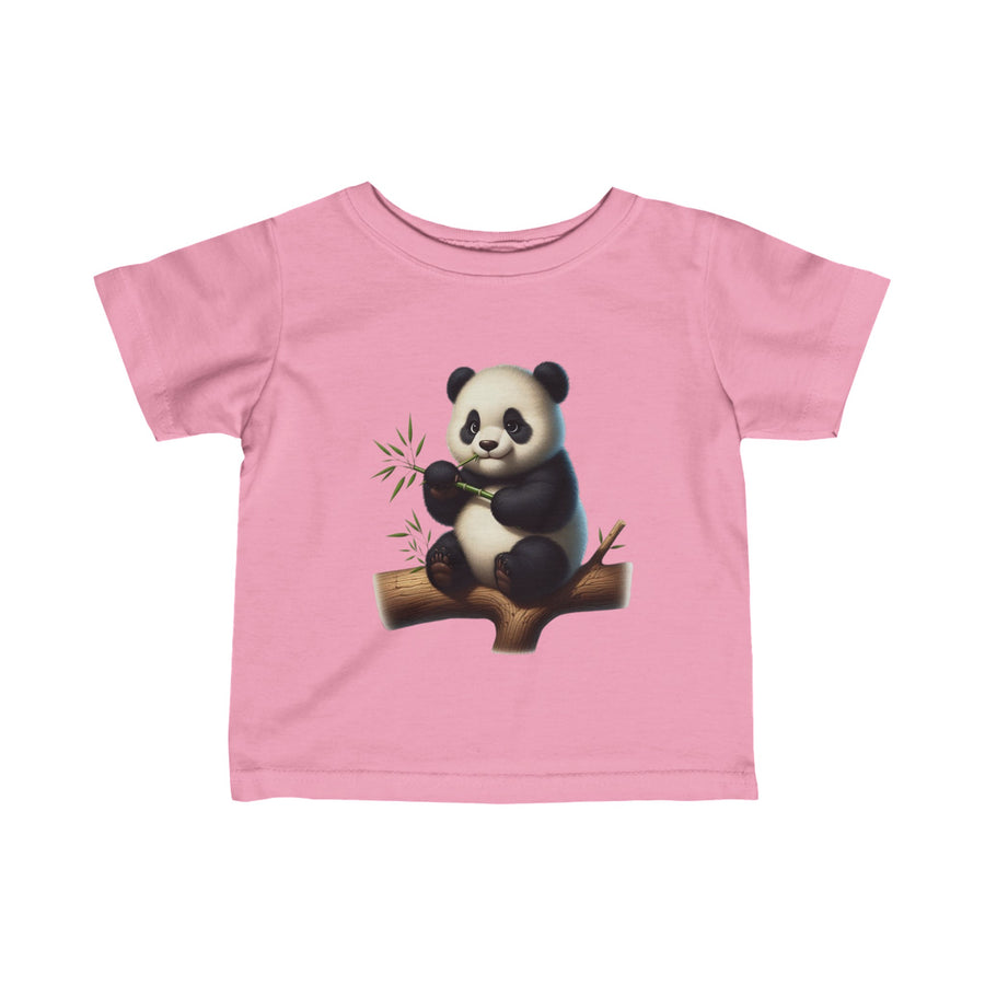 Infant Fine Jersey  Panda Printed Tee