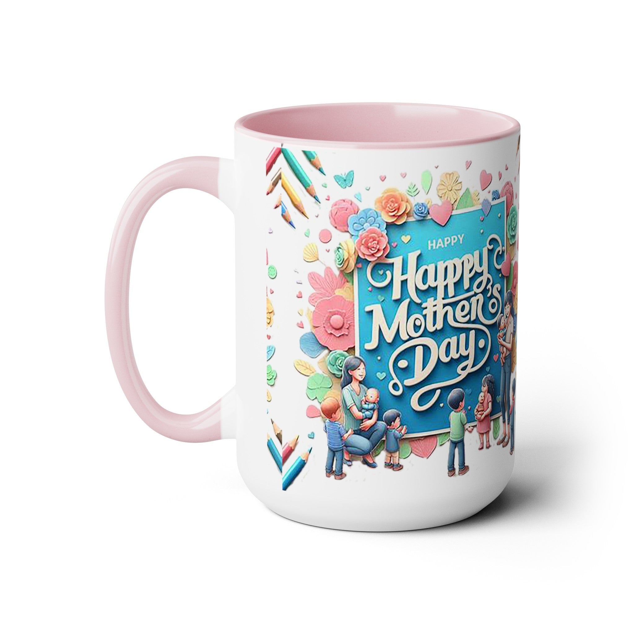 Two-Tone Coffee Mugs, Mother's Day Special, 15oz