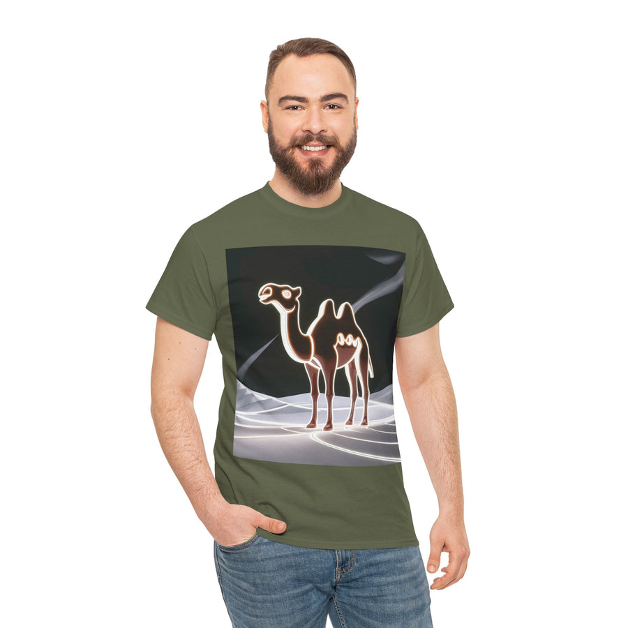 Camel Printed Heavy Cotton Unisex Tee