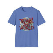 Travel the World Unisex Softstyle Short Sleeve Printed T-Shirt