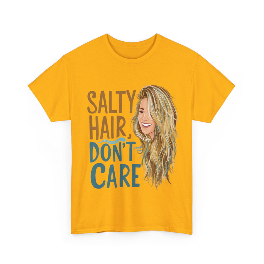 Gildan Salty Hair Unisex Heavy Printed Short Sleeve Cotton Tee