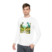 Unisex Lightweight Chest Print Long Sleeve Tee