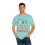 Comfort Colors Unisex Garment-Dyed Chest Print Short Sleeve T-shirt, Style-CC1717