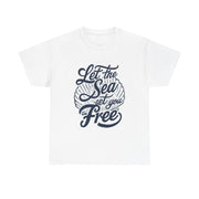 Gildan Let the Sea Unisex Heavy Printed Short Sleeve Cotton Tee