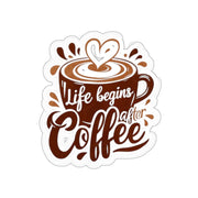 Love Shapded fumes of Coffee Kiss-Cut Stickers