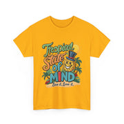 Gildan Tropical State  Unisex Heavy Printed Short Sleeve Cotton Tee