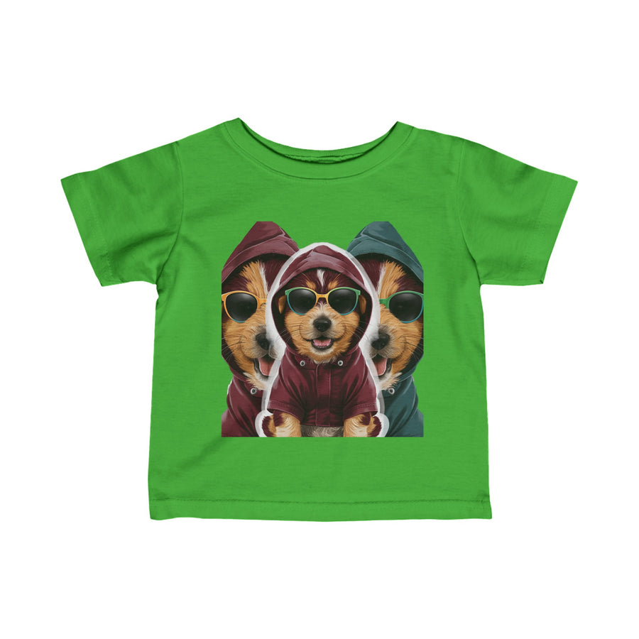 Infant Fine Jersey 3H Puppy Printed Tee