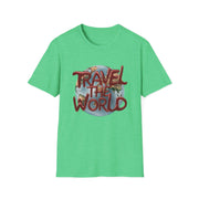 Travel the World Unisex Softstyle Short Sleeve Printed T-Shirt