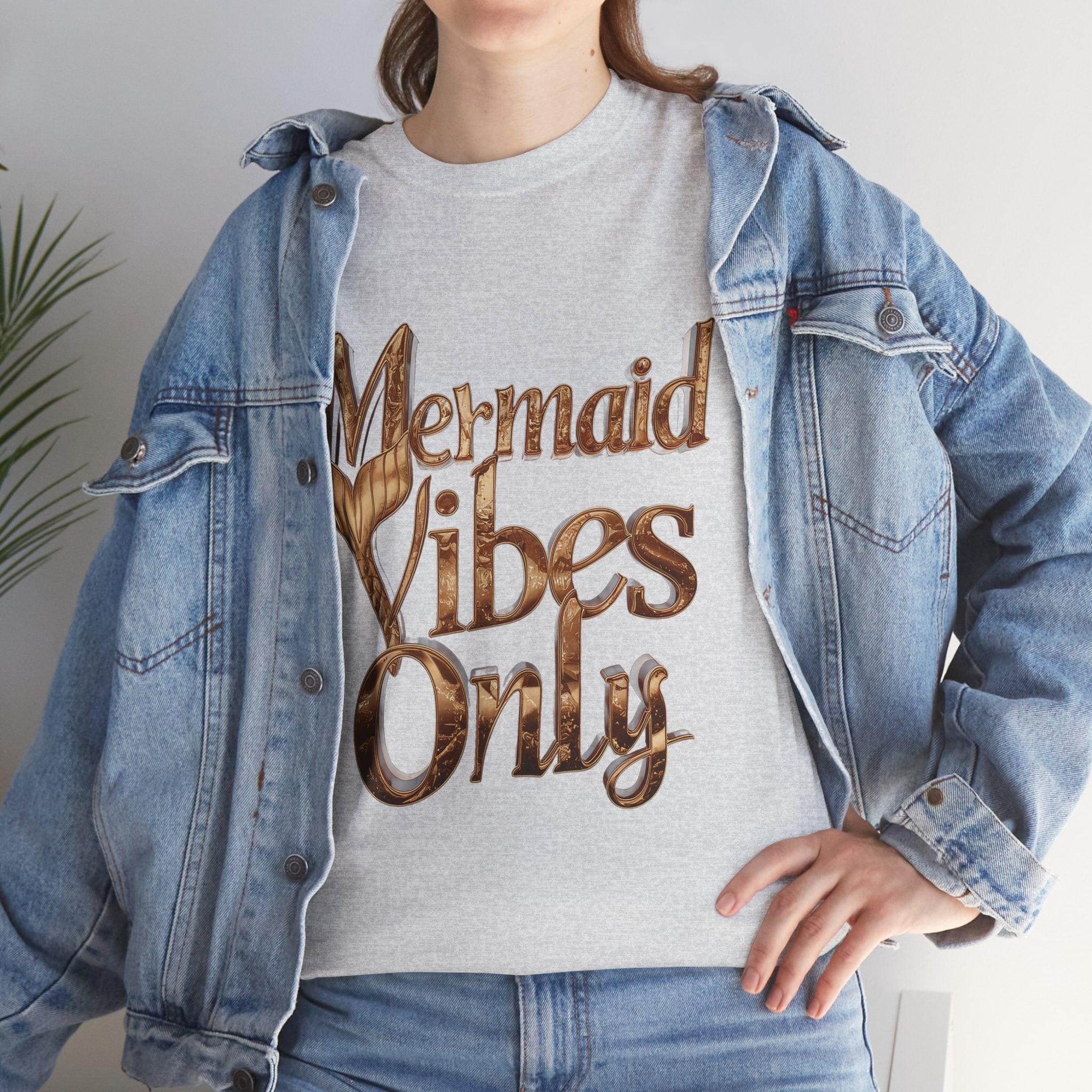 Unisex Mermaid Vibes Heavy Cotton Tee