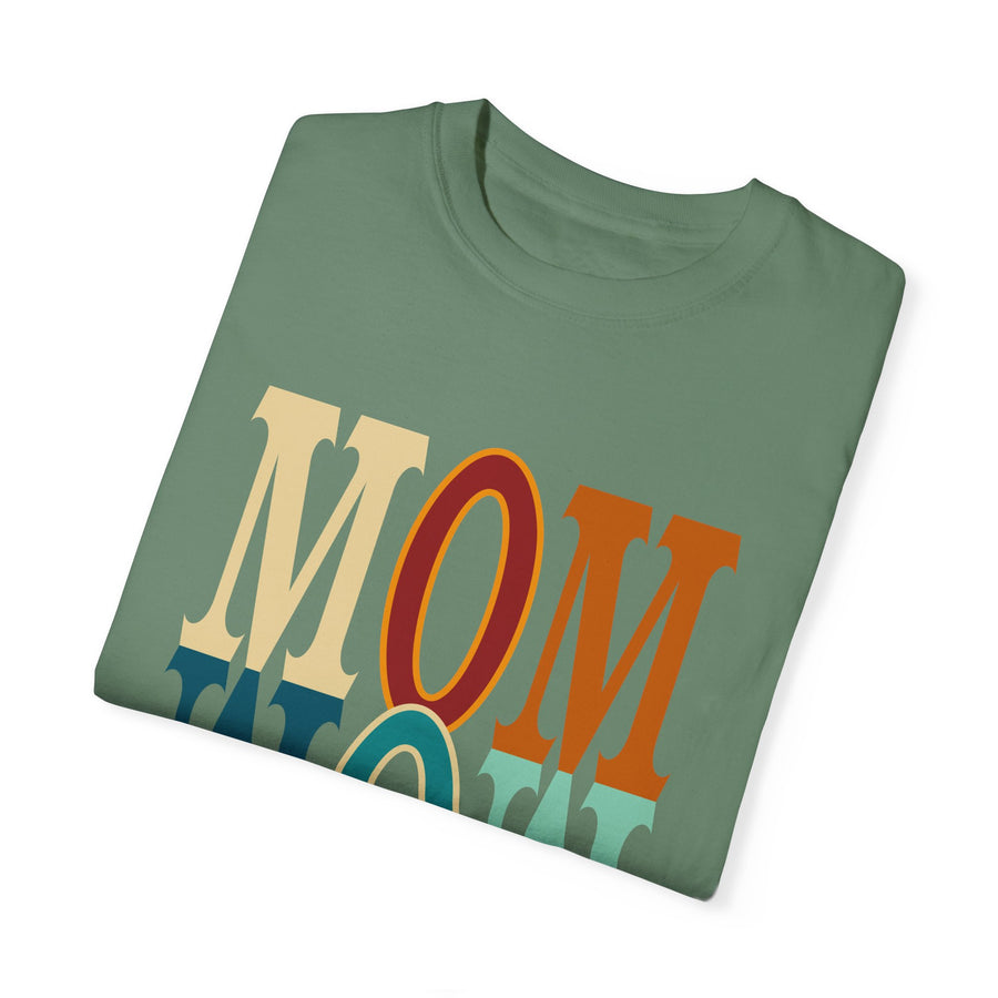 Mom Unisex Garment-Dyed Crew Neck Printed T-shirt