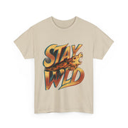 Gildan Stay Wild Unisex Heavy Printed Short Sleeve Cotton Tee