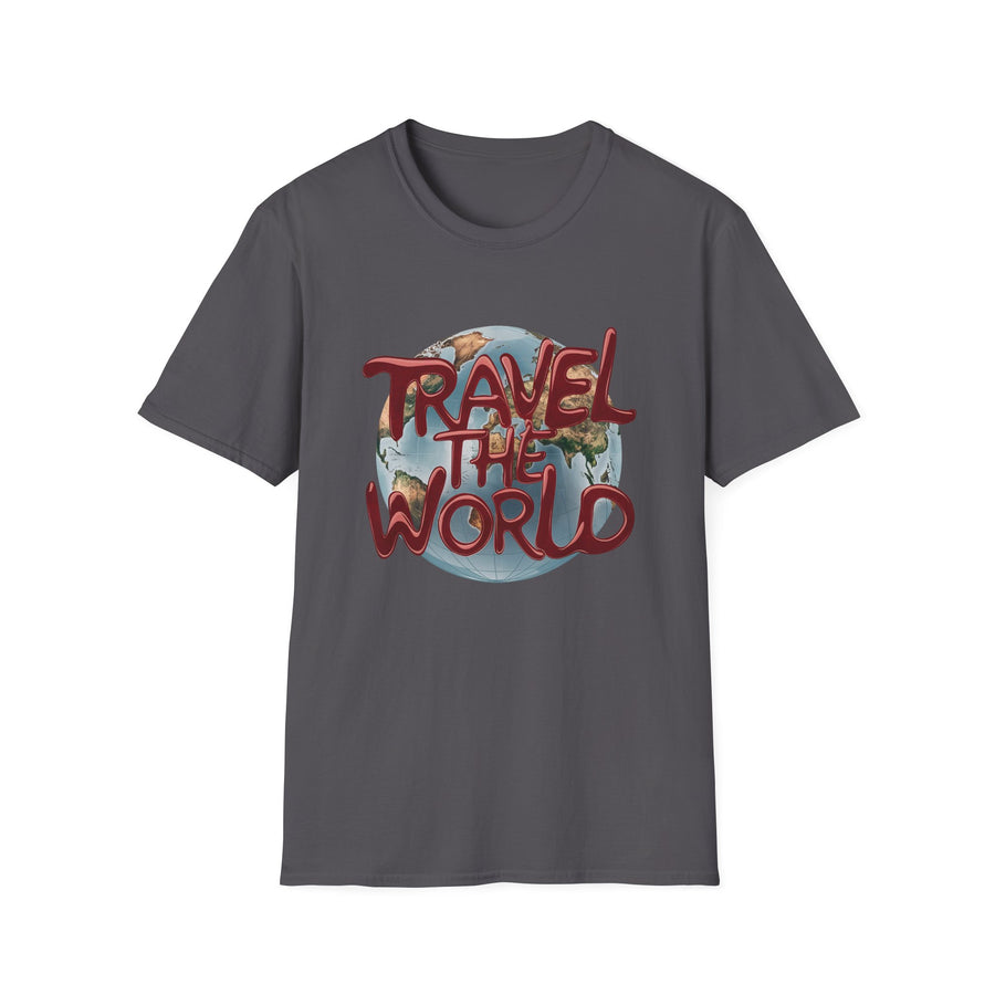 Travel the World Unisex Softstyle Printed T-Shirt