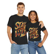 Gildan Stay Wild Unisex Heavy Printed Short Sleeve Cotton Tee