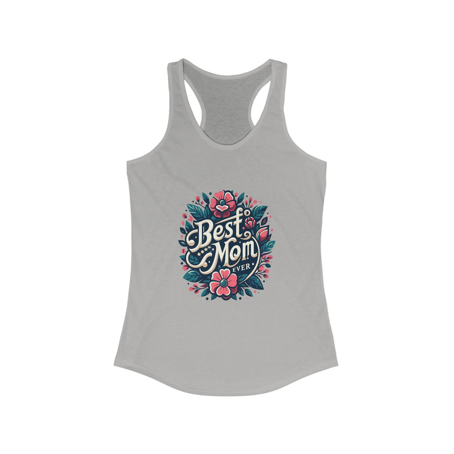 Next Level Women's Ideal Racerback  Chest Print Tank Top