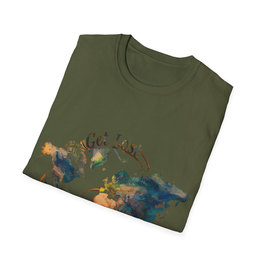 Short Sleeve Chest Print Adventure Softstyle Gildan Unisex  T-Shirt