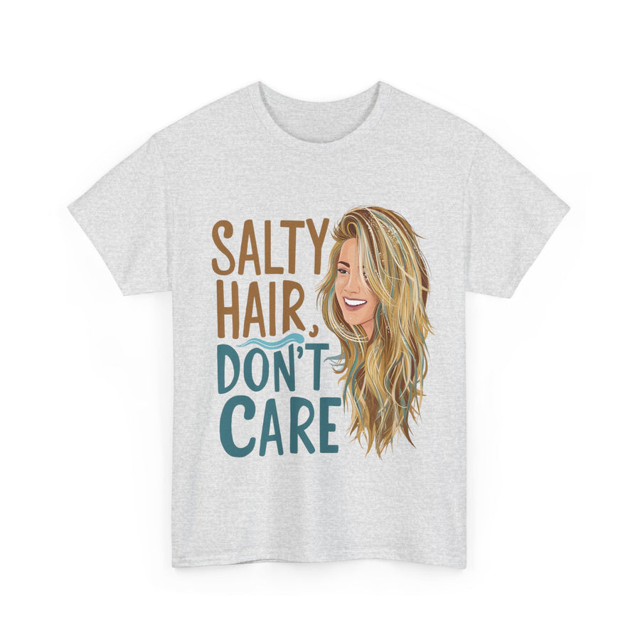 Gildan Salty Hair Unisex Heavy Printed Short Sleeve Cotton Tee