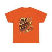 Gildan Stay Wild Unisex Heavy Printed Short Sleeve Cotton Tee