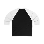 Unisex 3\4 Sleeve Chest Print Baseball Tee