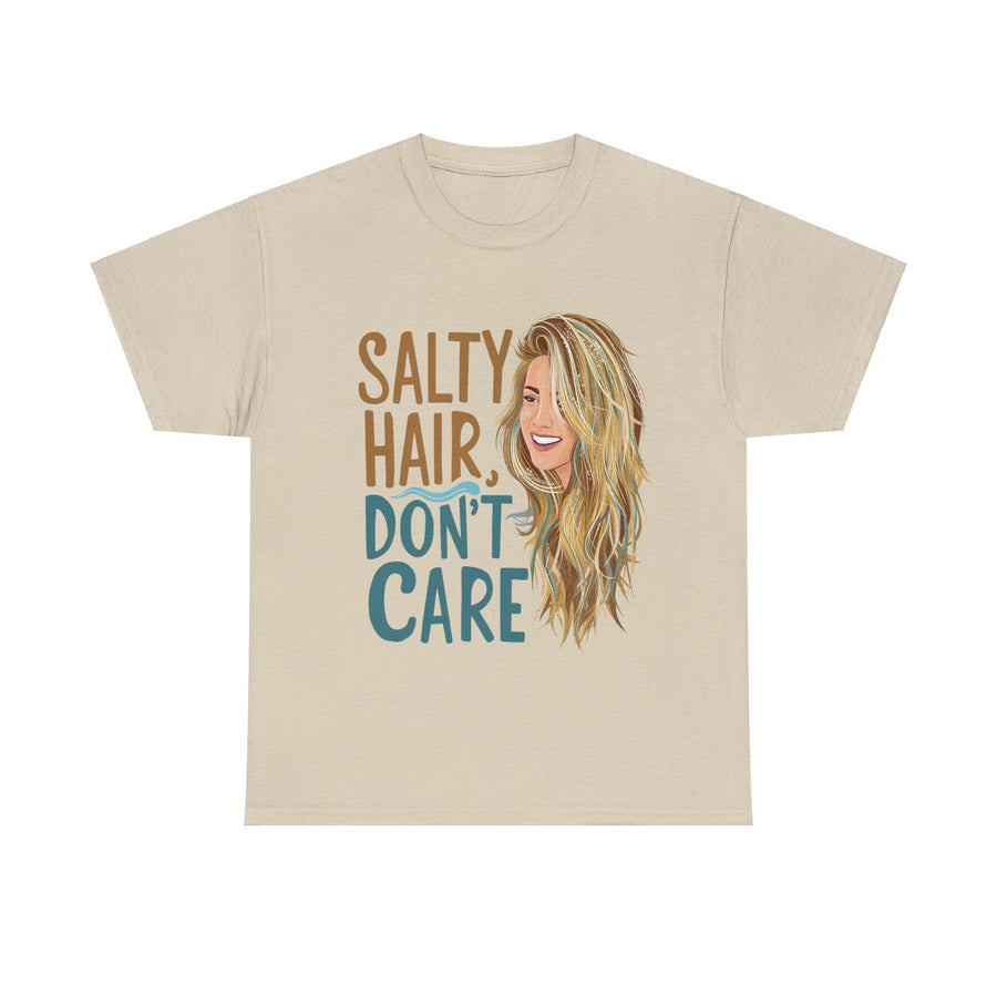 Gildan Salty Hair Unisex Heavy Printed Short Sleeve Cotton Tee