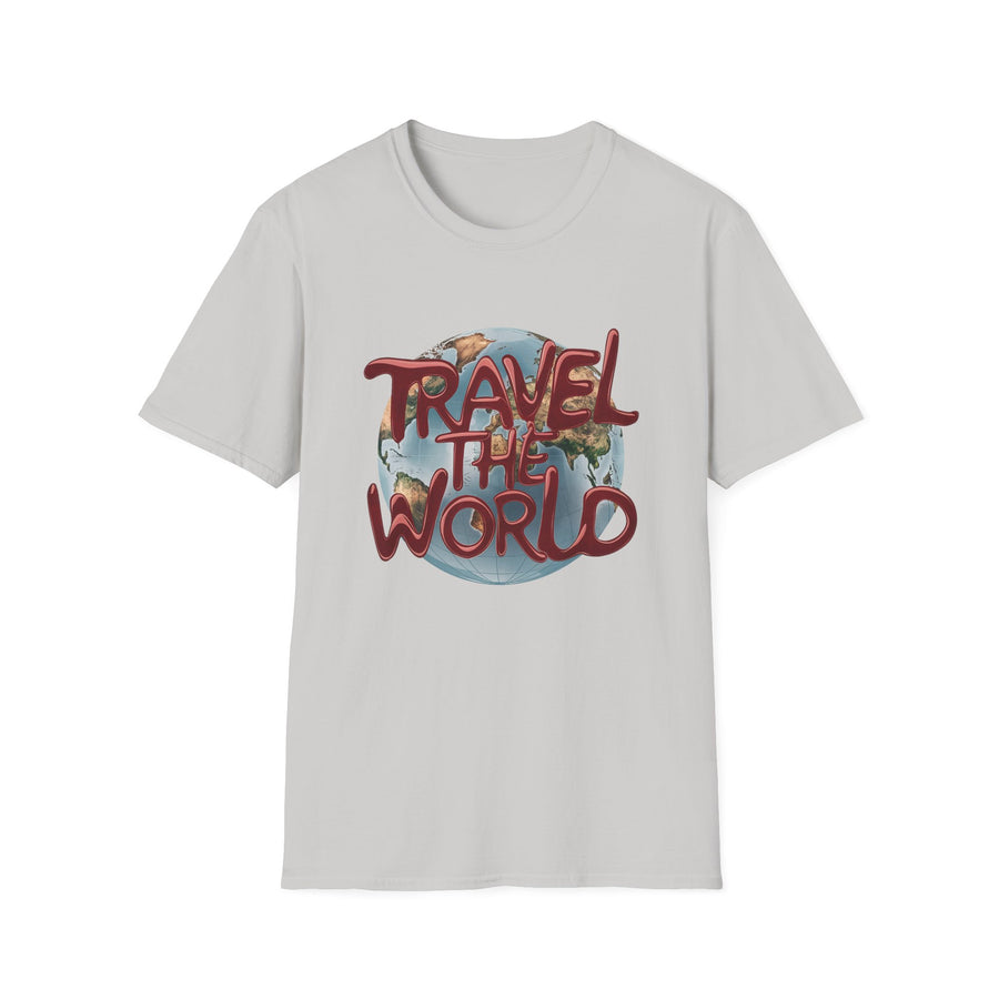 Travel the World Unisex Softstyle Printed T-Shirt