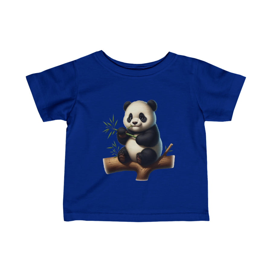 Infant Fine Jersey  Panda Printed Tee