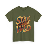 Gildan Stay Wild Unisex Heavy Printed Short Sleeve Cotton Tee