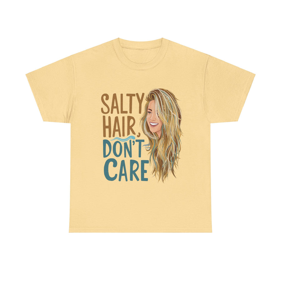 Gildan Salty Hair Unisex Heavy Printed Short Sleeve Cotton Tee