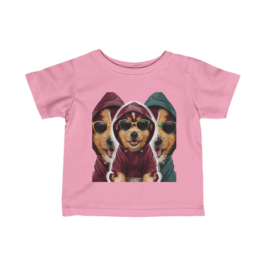 Infant Fine Jersey 3H Puppy Printed Tee