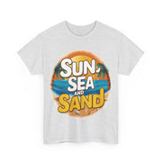 Gildan Sun Sea and Sand Printed Unisex Heavy Cotton Short Sleeve Tee