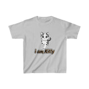 Kids Heavy Cotton Cat Printed T-Shirt