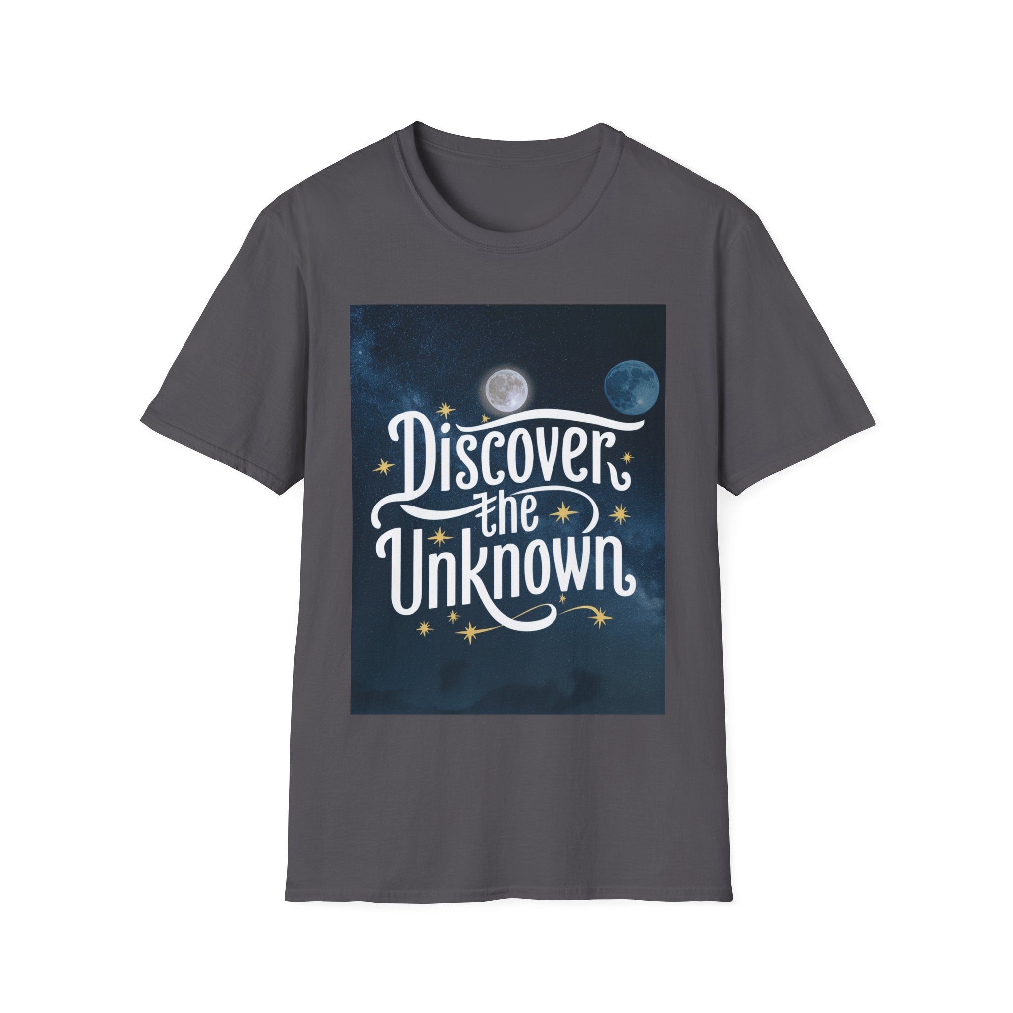 Gildan Discovery The Unknown Unisex Softstyle Chest Print  T-Shirt