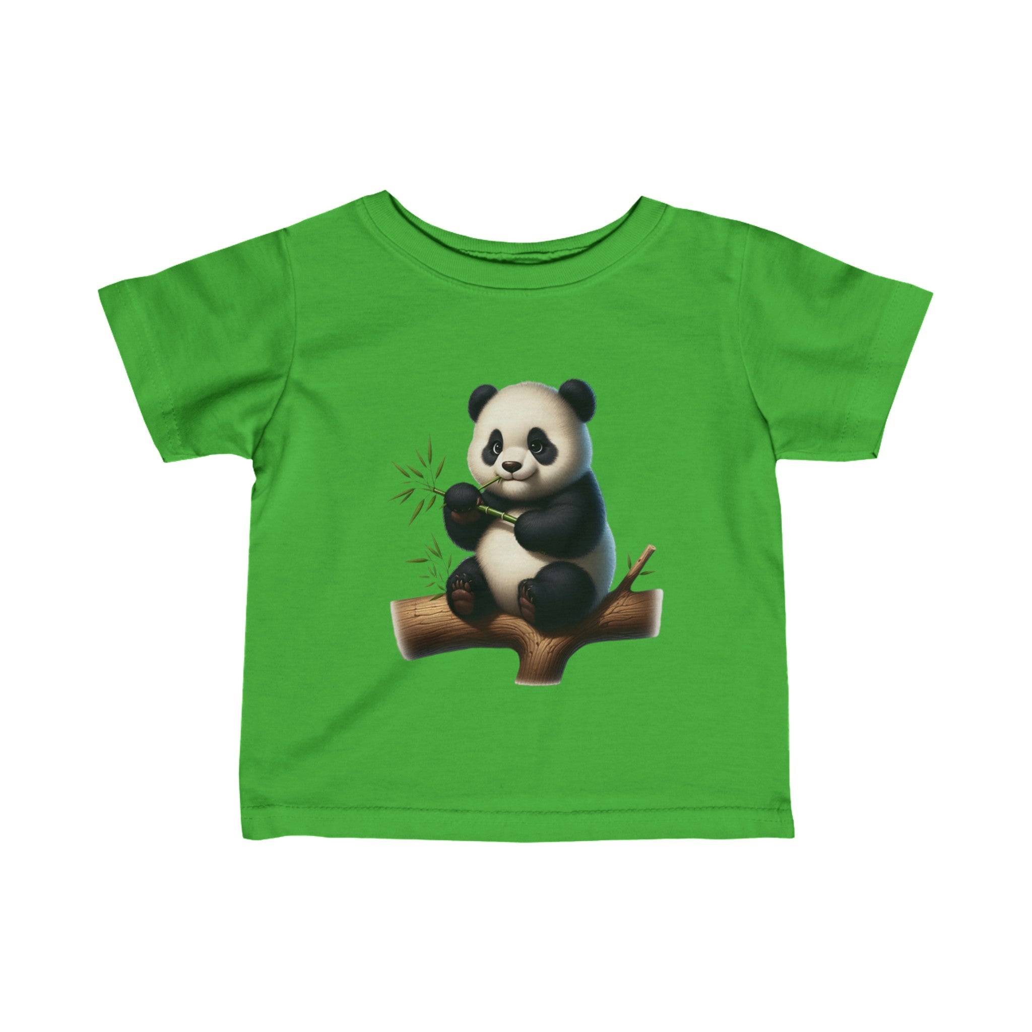 Infant Fine Jersey  Panda Printed Tee