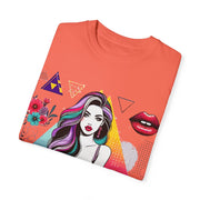 Comfort Colors Unisex Garment-Dyed Chest Print Crew Neck T-shirt