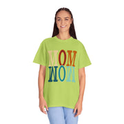 Mom Unisex Garment-Dyed Crew Neck Printed T-shirt