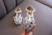 Girls' Glitter High Heel Sandals