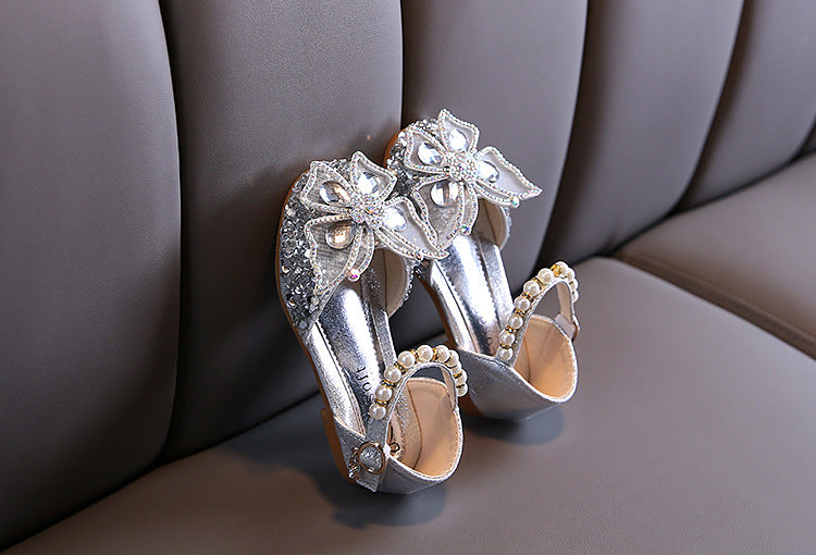 Kids' Crystal Dance Shoes with Buckle