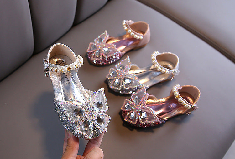 Girls' Glitter High Heel Sandals