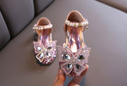 Girls' Glitter High Heel Sandals