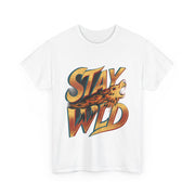 Gildan Stay Wild Unisex Heavy Printed Short Sleeve Cotton Tee