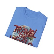 Travel the World Unisex Softstyle Short Sleeve Printed T-Shirt